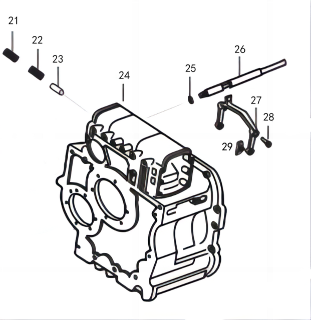 Корпус коробки передач передний MERCEDES-BENZ GO240-8 3892615501