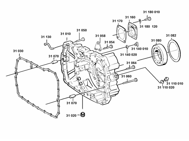 Детали коробки передач ZF 16S1650 0097031004 Корпус GP 0097031003 Крышка GP 0091301162
